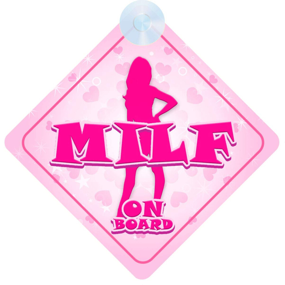 Mybabyonboard Uk Milf On Board Car Sign For Sexy Ladies Non Personalised Character Theme 5051226073540