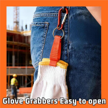 48 Pcs Glove Clips for Work Glove Holders, Work Safety Clip Glovee for Belt Loop Guard Worker Construction