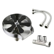 EU Plug Faucet Glass Rinser High Pressure Cup Washer for Kitchen Sink Glass Beer Coffee Milk Tea Cup Cleaner Tool Silver