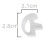 Replaceable Silicone Ear Plugs Triangular Ear Holder White Transparent L Size Ear Plugs Walkie Talkie Accessories 6