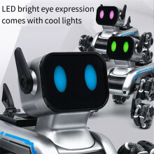 Eight-Wheeled Stunts Mechanical Dog Can Walk and Sing Intelligent Machine Dog Electric Pet Dog Toy