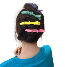Hair Clips 8Pcs Colorful Alligator Hair Clips Clamps Hairdressing Professional Salon Hair Grip Hair Barber Accessories