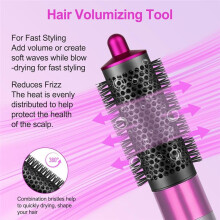 Rundborste och Luftflödestillbehör för Airwrap Styler HS01 HS05 HS08 Hårtork Diffusormunstycke Tillbehör A