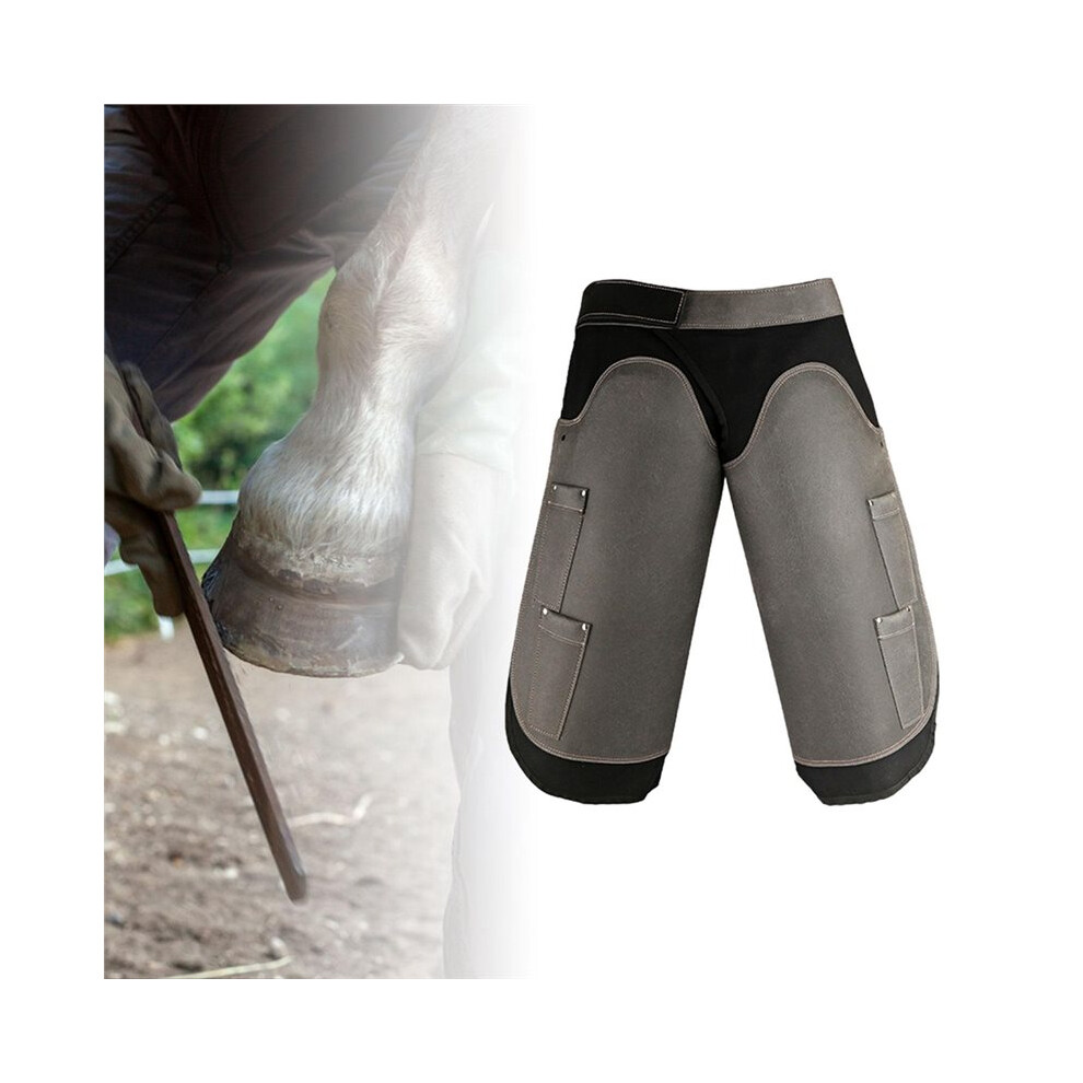 Professional Farrier Chaps With Adjustable Belt And Knees Straps For Hoof Trimming Storage Equipment For Horse Farrier 4712665225198