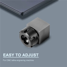 ER32 Collet Chucks Block Set of 2 Square and Hex Workholding Holder for CNC Lathe Engraving Machine