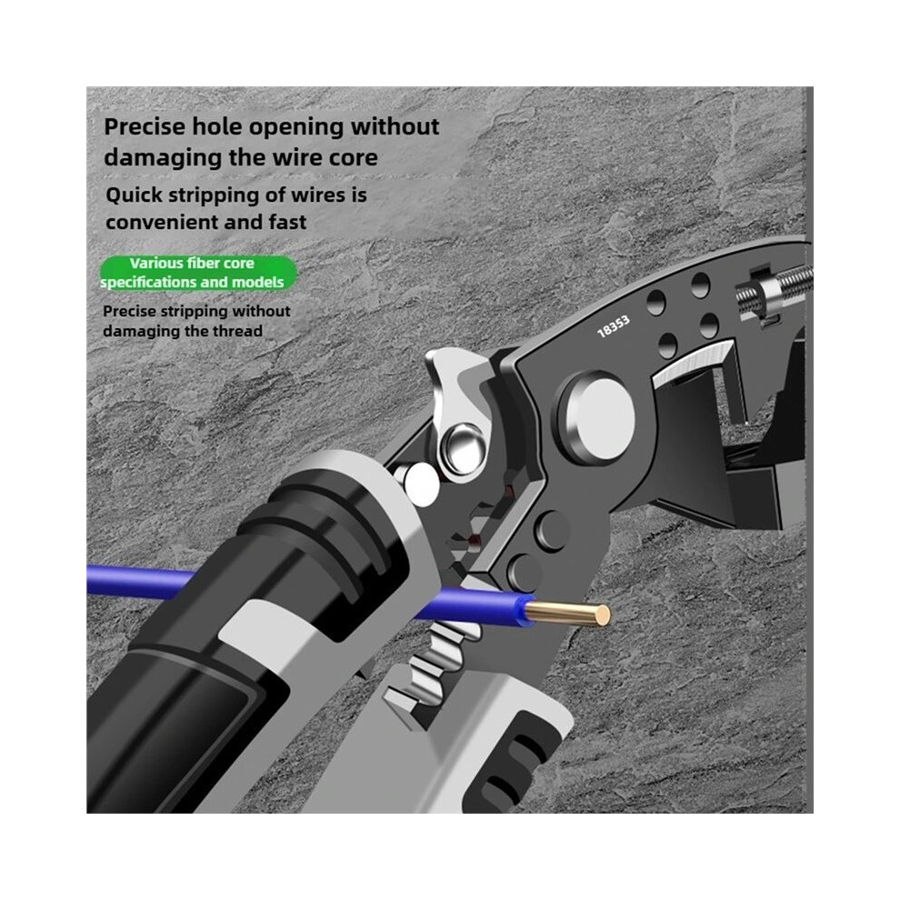 Electrician Multifunctional Wire Stripping Pliers For Crimping, Bending, And Cutting 4712140593446