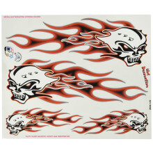 Quattroerre Sticker Skulls and Flames Tab, 20 x 24 cm
