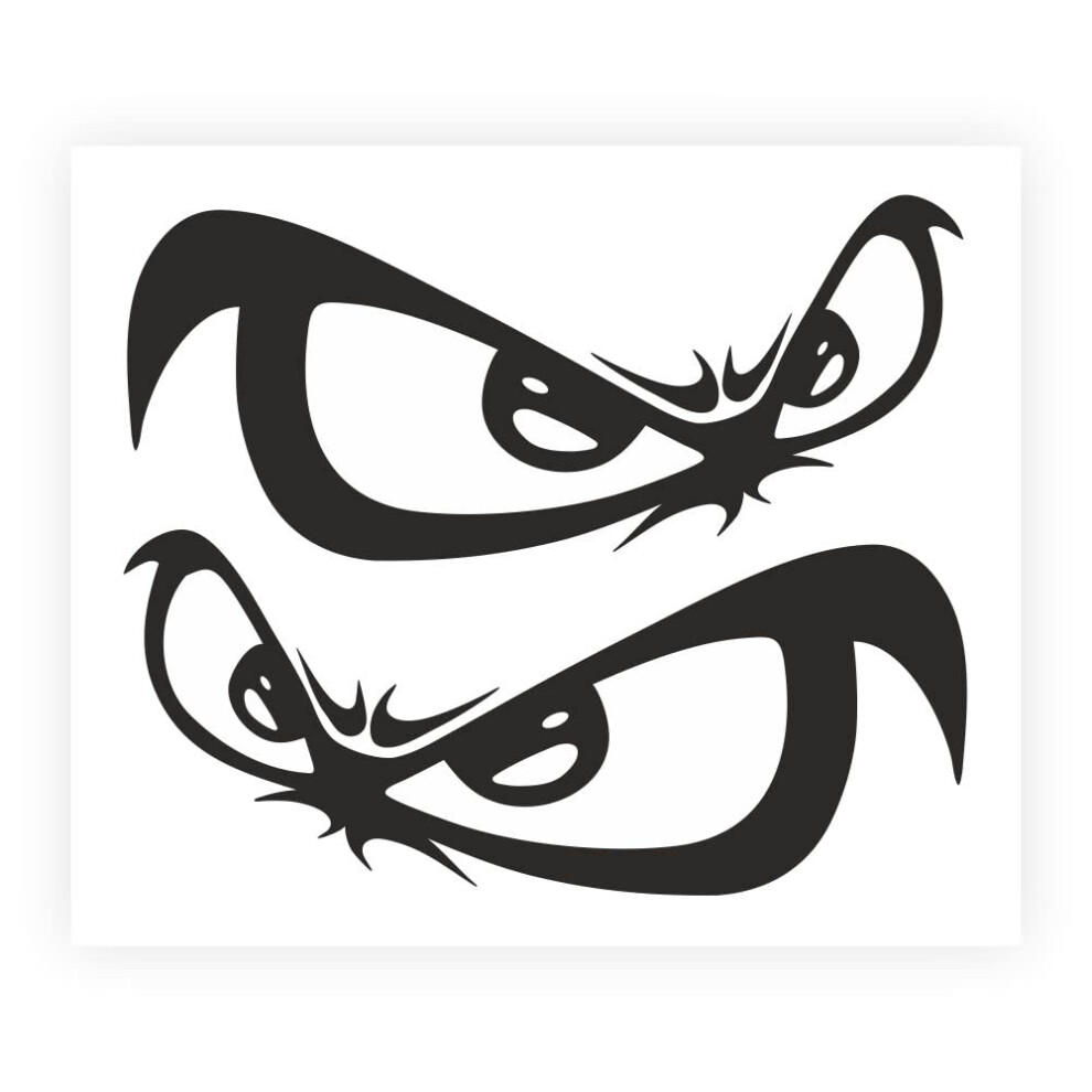 Supershaped Die-Cut Eyes Stickers For Car, 14 X 16 Cm Black 5051226090684