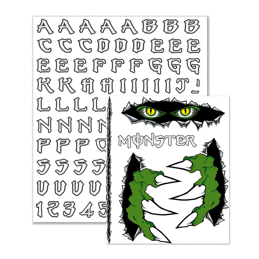 Quattroerre Monster Letter Kit + Stickers 5051226090660