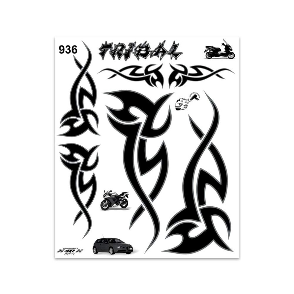 Quattroerre Stickers Tribal, 20 X 24 Cm 5051226088193