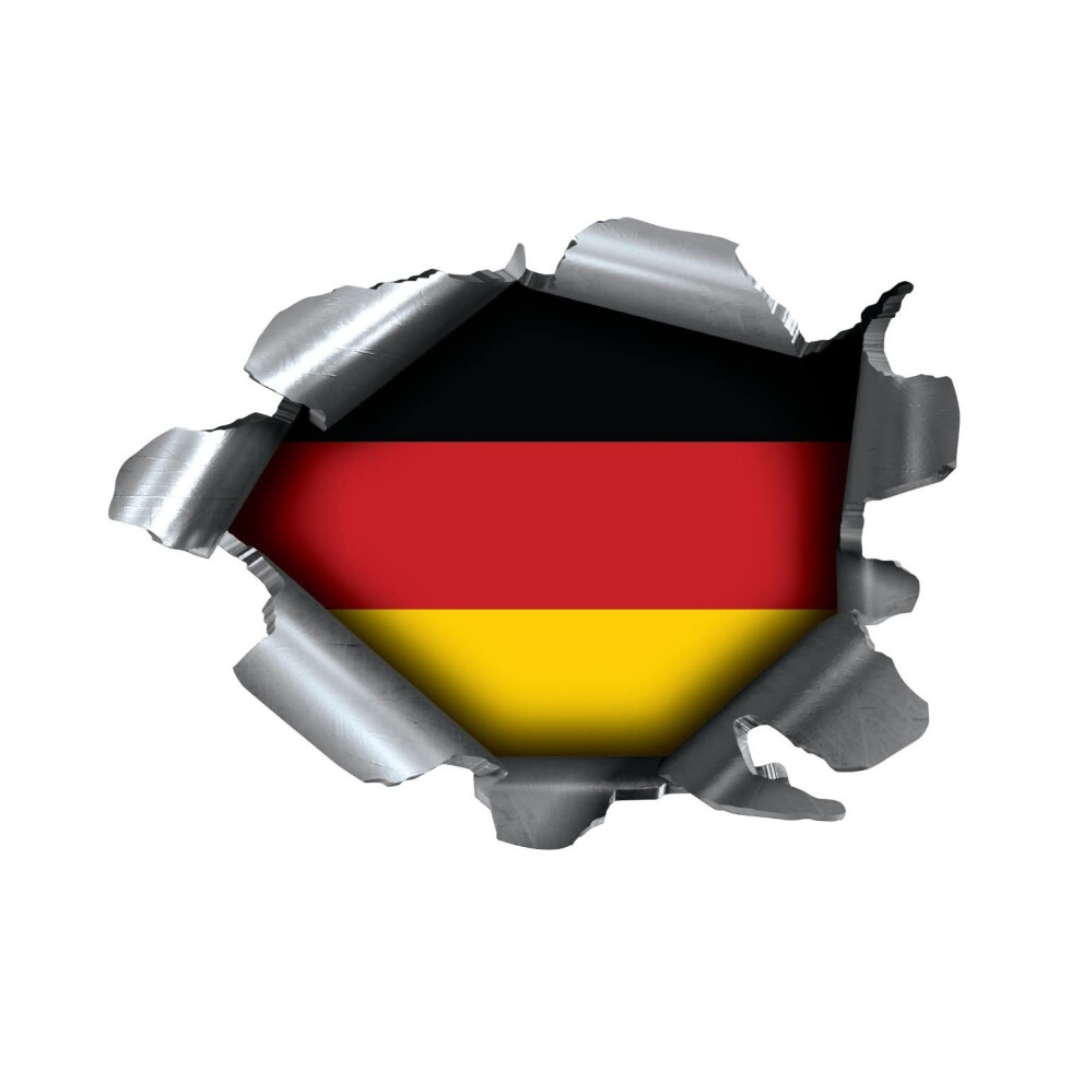 Speed Demons Pride Burst Rip Torn Tear Sticker Graphic Self Adhesive For Any Surface Including Laptops And Cars - German Germany Deutschland National 5051226089732