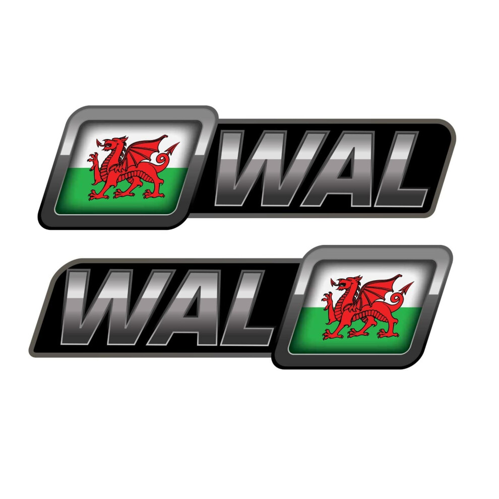 Bits4reasons Speed Demons Side Flash Sticker Graphic Self Adhesive For Any Surface Including Laptops, Motor Bikes, Mopeds And Cars - Wales Welsh Flag 5051226088346