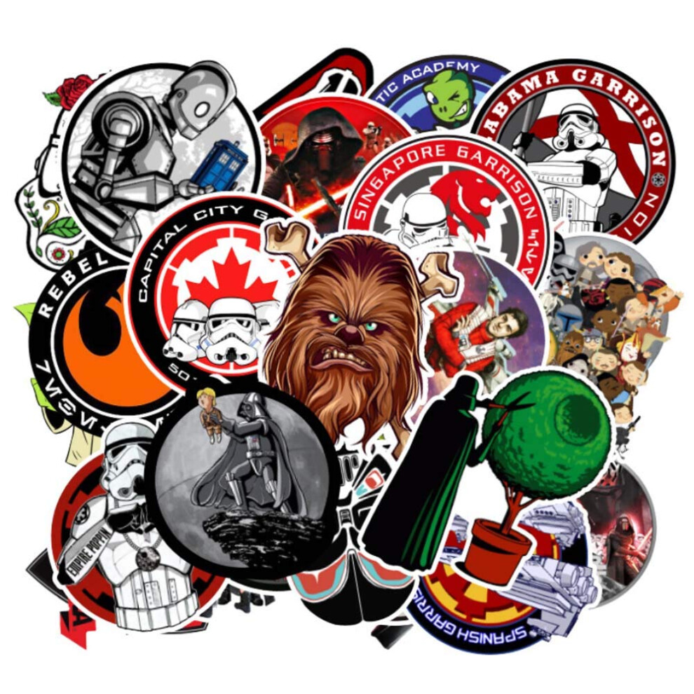 Photos - Other Electrical Equipment 100 Pack Star War Stickers for Laptop, Cartoon Vinyl Decal Grattifi Sticker for Water Bottle Bike Motorcycle Car Bumper Note