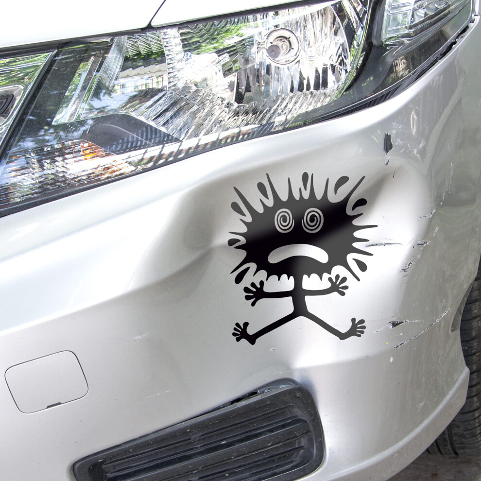 Autodomy Plaster Funny Tuning Stickers Car | Smart Repair For Dents And Scratches 2 Units For Car Or Motorcycle (, 25X30 Cm) Black 5051226090875