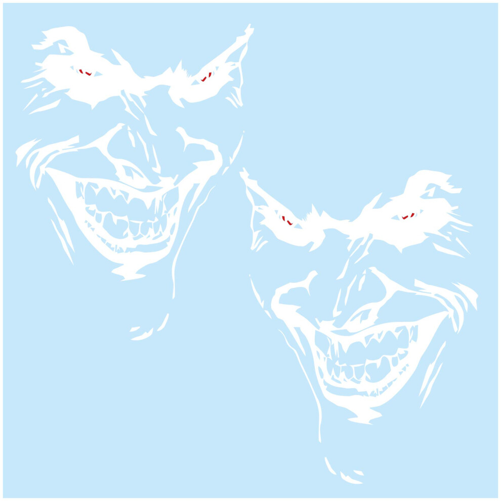 Finest Folia Joker Sticker 10 X 7 Cm Why So Serious Lettering Vehicle Decoration Film For Car Bus Caravan Car Accessories Car Sticker Clown ( White 5051226088087