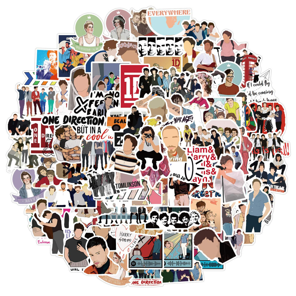 Fancico One Direction Stickers Pack,Laptop Stickers Bomb Vinyl Stickers Variety Pack For Luggage Computer Skateboard Car Motorcycle Decal For Teens 5051226089589
