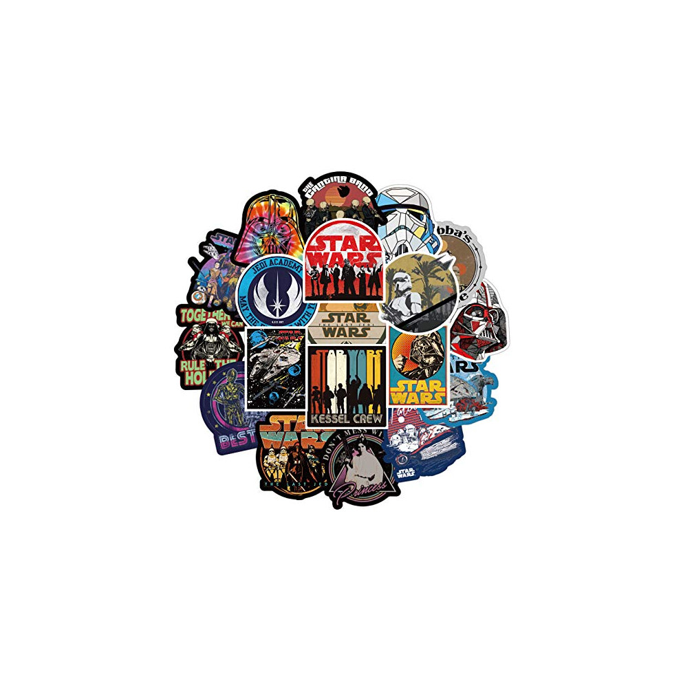 Starwar Stickers 100 Pcs,Laptop Stickers Bomb Vinyl Stickers Pack For Auto Luggage Skateboard Motorcycle Decal For Teens Adults 5051226090073
