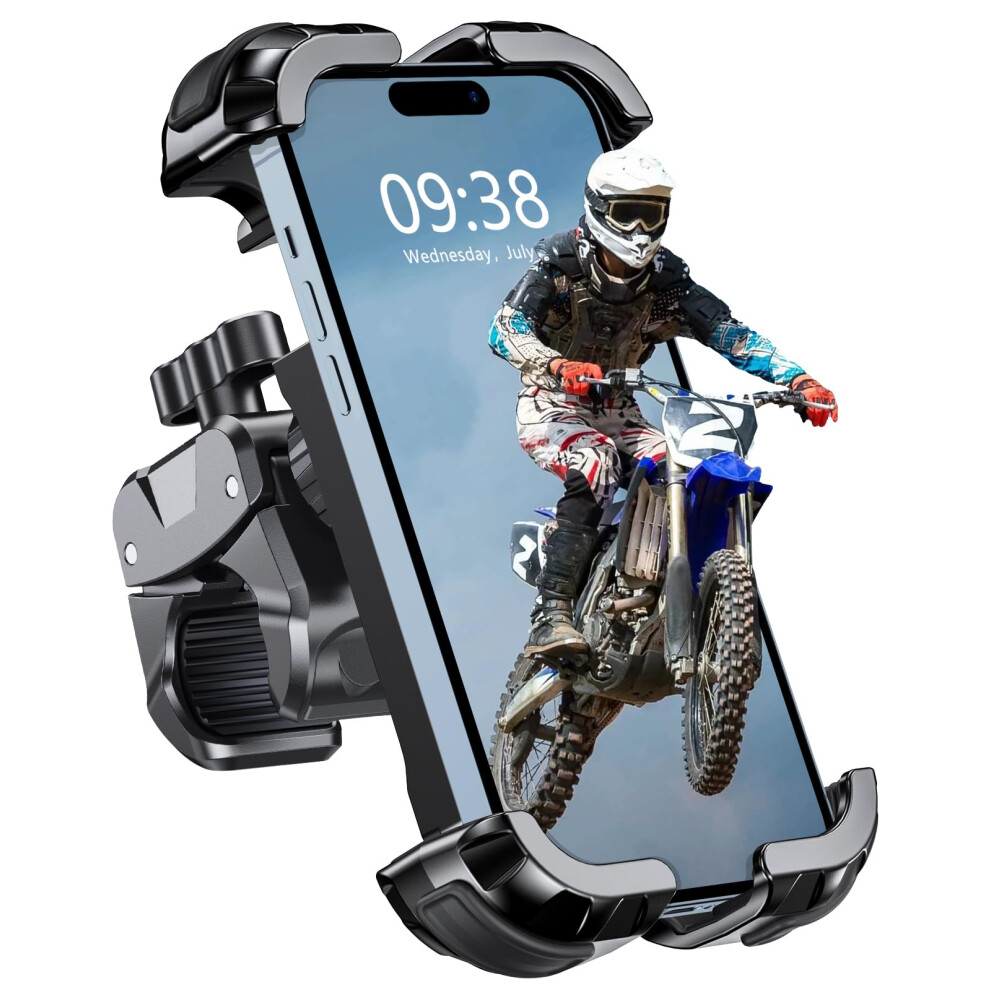 Babacom Bike Phone Holder, Upgrade Motorbike Phone Holder [1S Lock][Secure Protection], 360? Rotatable Phones Holder For Mountain Bike/Atv Handlebar 5051226079306