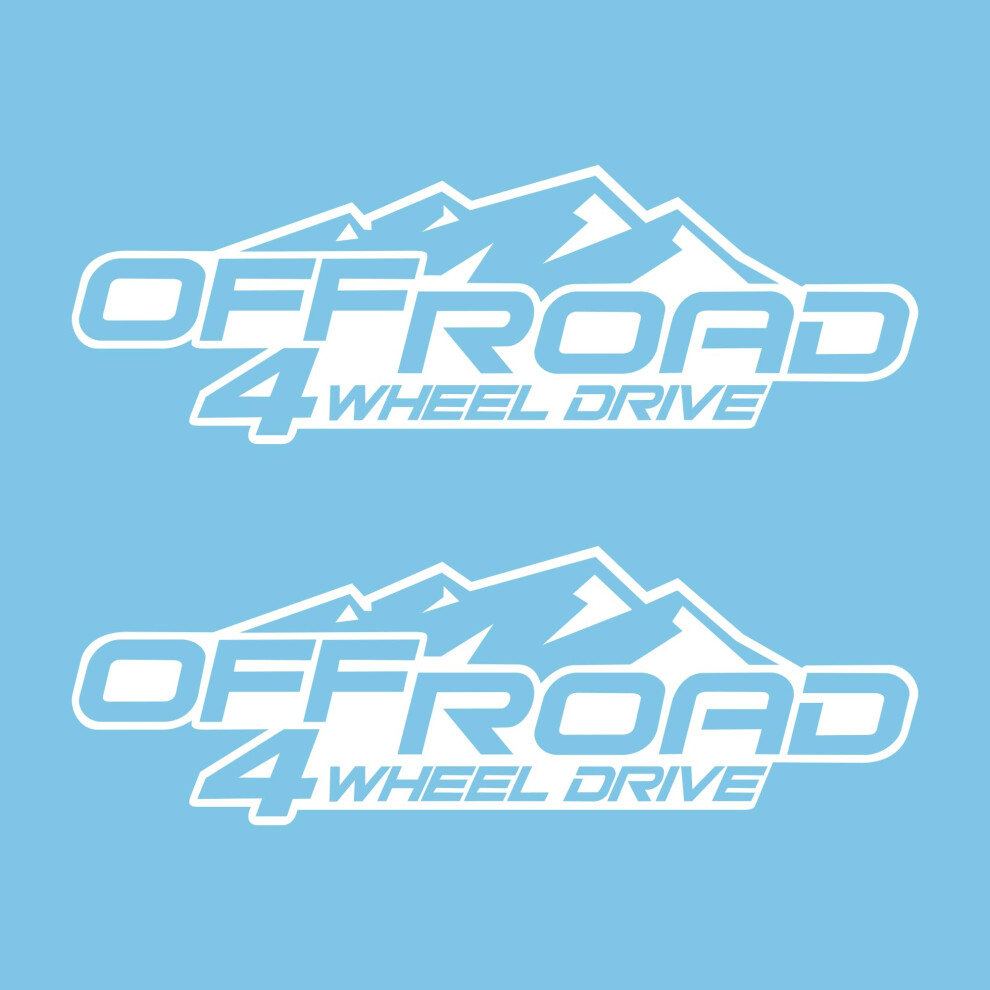Autodomy 4X4 Off Road Suv 4 Wheel Drive Stickers Pack 2 Units For Car 5051226085147
