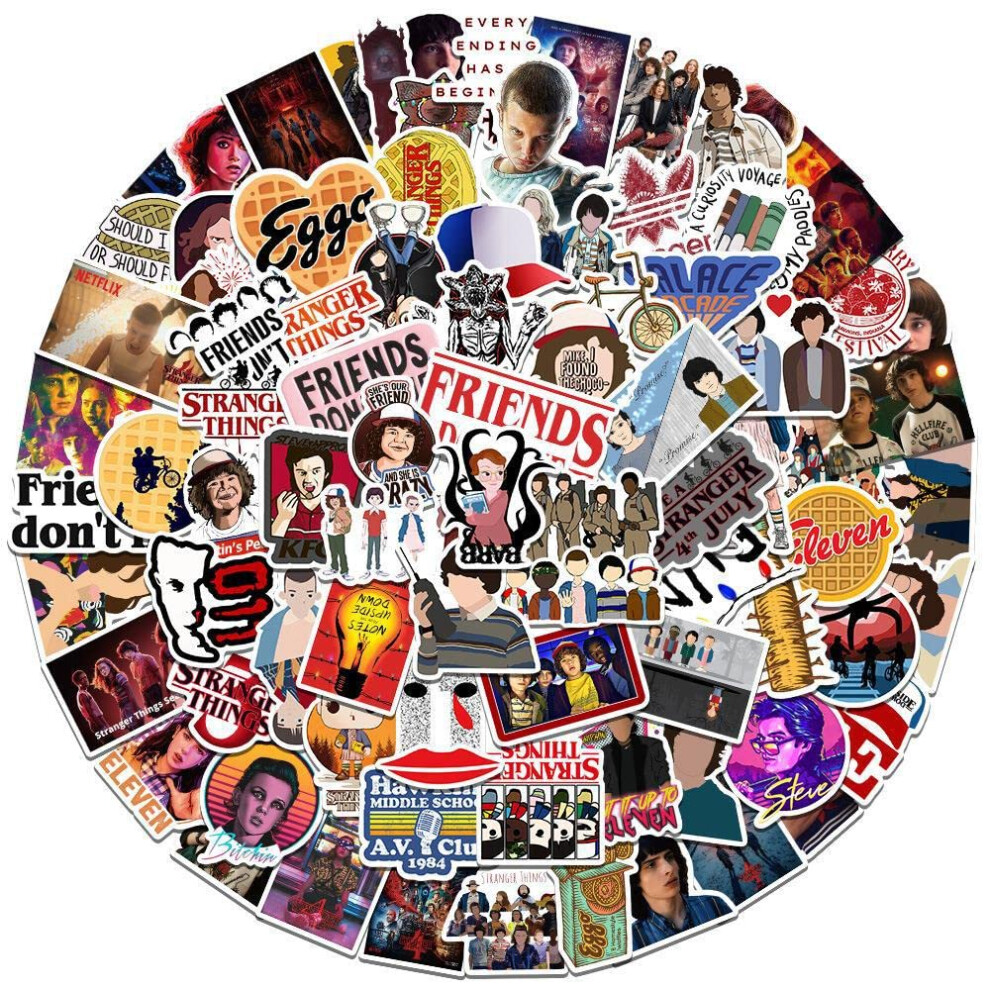 100Pcs Strange Funny Thing Stickers For Suitcase Skateboard Laptop Computer Water Bottles Car Teens Boys Girls Decal Waterproof 5051226091056