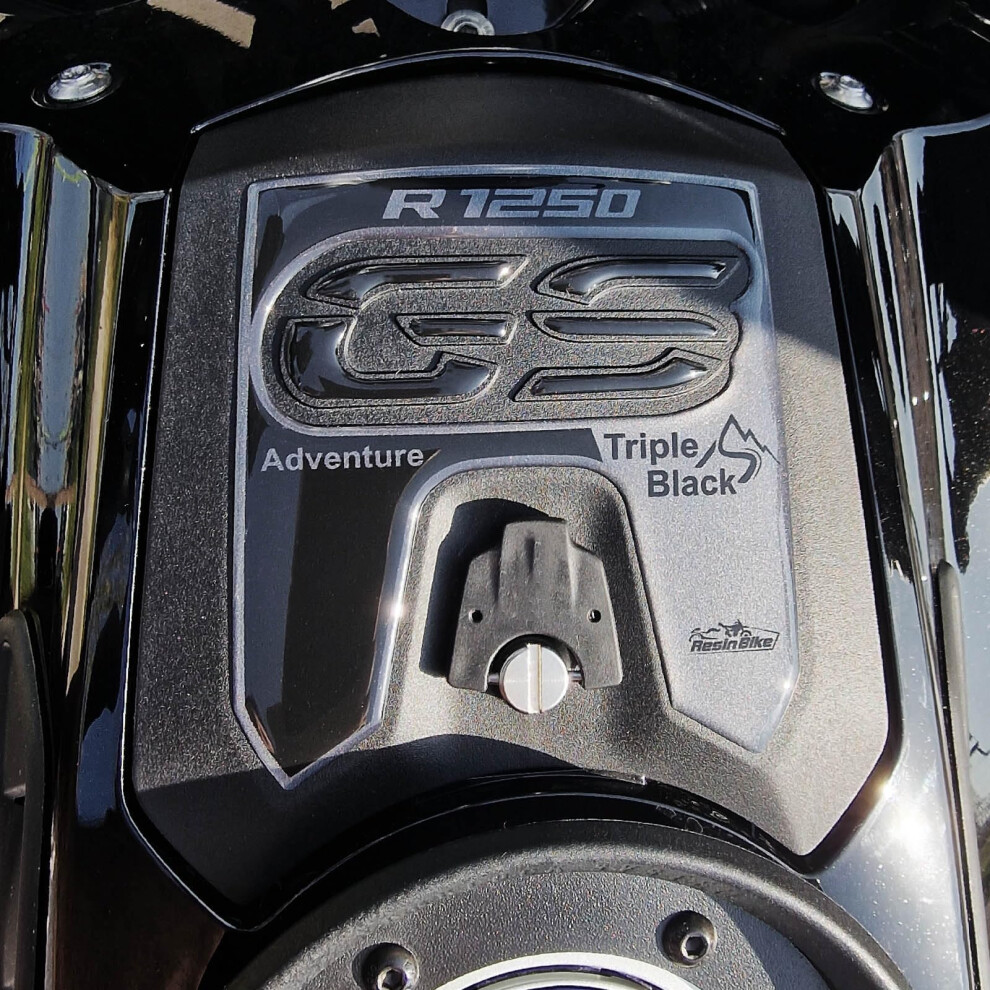 Resin Bike Motorcycle 3D Stickers Compatible With Bmw R 1250 Gs Adventure Triple 2021-2024. Storage Compartment Protection From Impact And Black 5051226089558