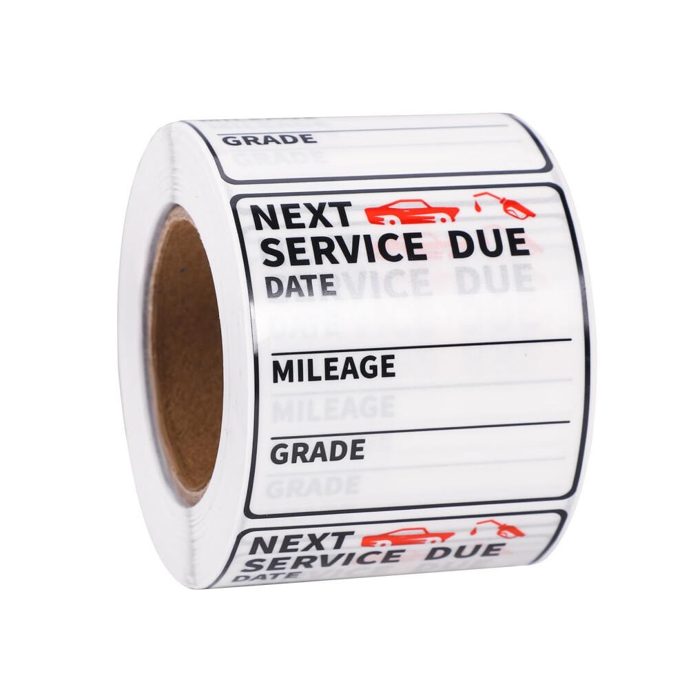 350Pcs Oil Change Stickers, 2X2in Next Service Due Oil Change Reminder Stickers Removable No Residue Windshield Oil Change Stickers For Car Auto 5051226089411