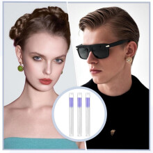 300 Pcs Earrings Hole Cleaner, Piercing Cleaner Floss Disposable Earring Hole Cleaner Floss Ear Care Cleaning Tool B