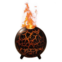 Ultrasonic Planet Air Humidifier 200ML USB 7 Cores Flame Aromatherapy Difusor Colorful Crack Flame A