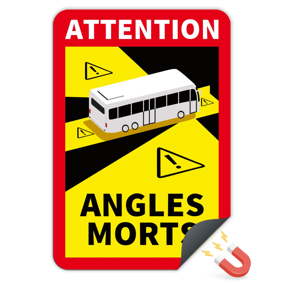 Finest Folia Angel Morts Rv004 Magnetic Film 25 X 17 Cm For Vehicles Mandatory From 3.5 T In France Warning Blind Spot Magnet Uv Weatherproof Durable 5051226088254
