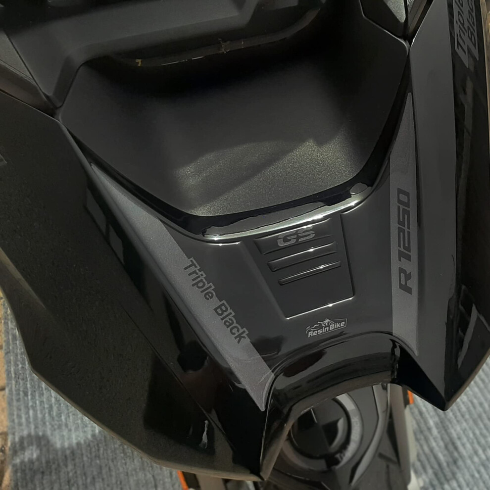 Resin Bike Motorcycle 3D Stickers Compatible With Bmw R 1250 Gs Triple 2021-2024. Front Toe Cap Protection From Bumps And Scratches. 3D Resin Black 5051226085574