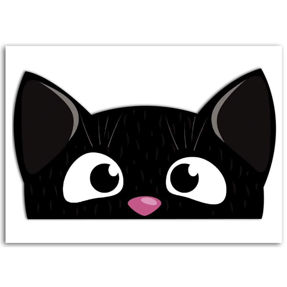 Biomar Labs? 1 X Pvc Vinyl Car Sticker Funny Cat Kitty Decal For Bumper Windows Moto Helmet B 248 5051226084591