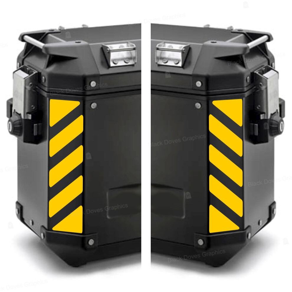 2Pcs Reflective Stickers Compatible With Givi Trekker Outback 37L 48L ( 020) Yellow 5051226093500