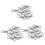 30Pcs Metal Clasp Swivel Trigger Clips Snap Hooks Key Ring Bags DIY  Silver 1