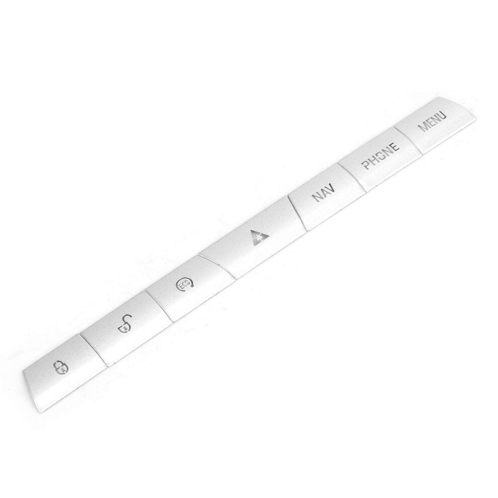 Aluminum Alloy Multimedia Panel Button Cover Sticker Suitable For Xf 2012-2015 (7Pcs)+ Xf 2012 Silver 5051226096723
