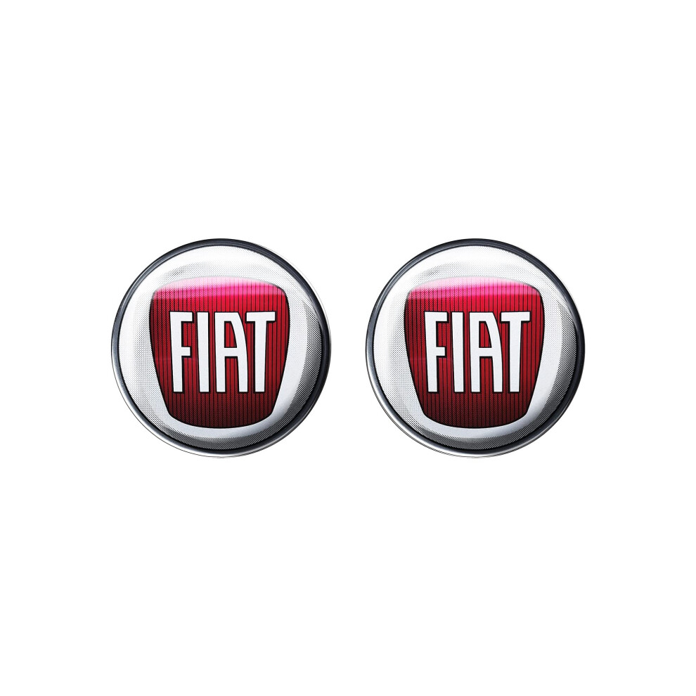 Fiat 21220 Official 3D Sticker Logo 12 Mm, 2 Pcs 5051226083235