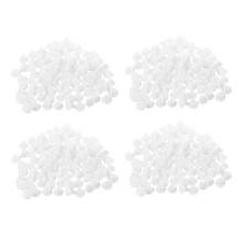 400 Pcs Home Furniture Decor 5 mm White Plastic Hole Drilling Cover