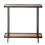 Console table with two smoked glass shelves, 80 cm wide - ORA 1