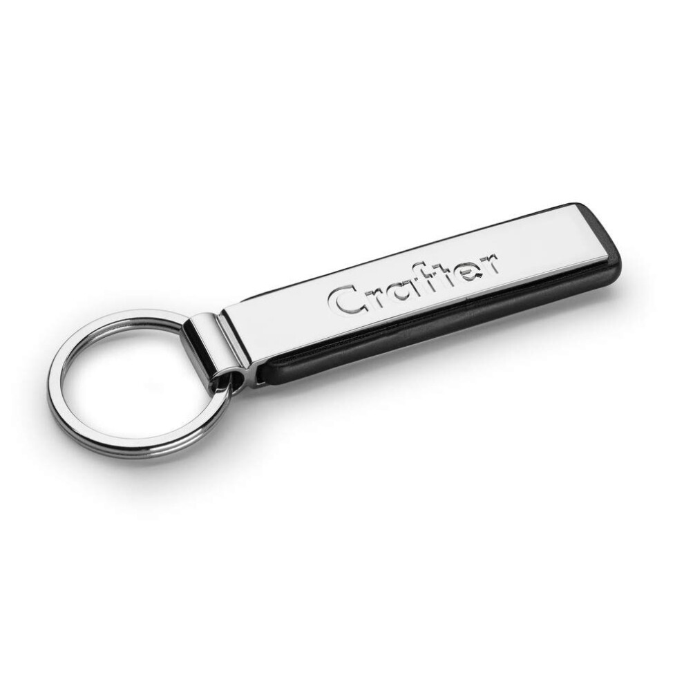 Volkswagen 000087010Kypn Keyring Crafter Lettering Metal Original Vw Pendant Silver
