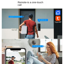 Doorbell Camera Wireless Outdoor with Chime,180 -to-Toe View, 2K Video Doorbell No Subscription,Tuya 2.4GHz WiFi