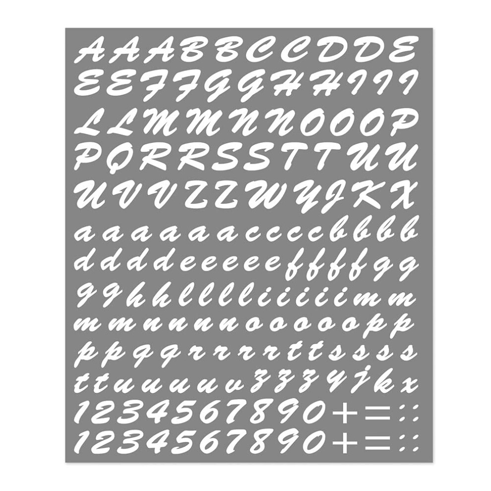 Letter Kit Stickers, White 5051226091834