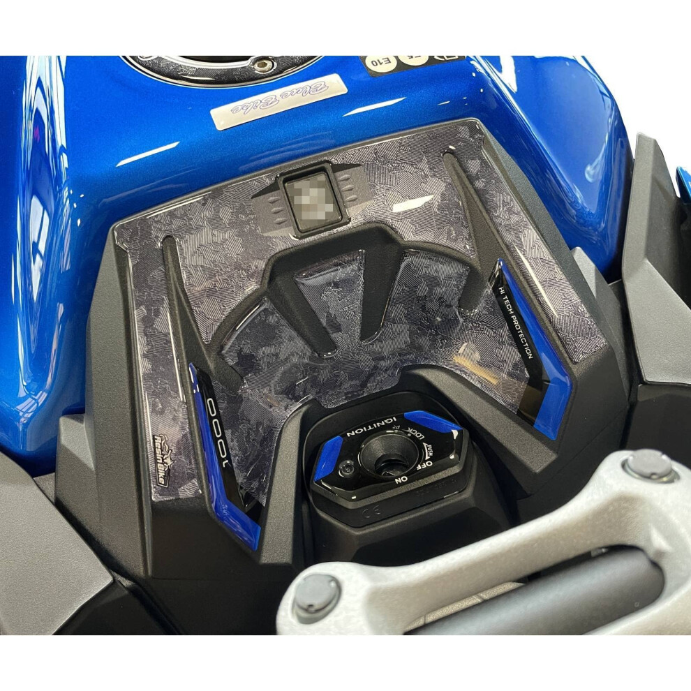 Resin Bike Motorcycle 3D Stickers Compatible With Suzuki Gsx S 1000 2021-2026 Miami. Key Area Protection From Bumps And Scratches. Resin Stickers Blue 5051226086281