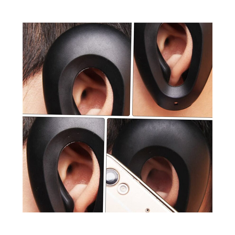 Tlily 4Pcs Profession Salon Hair Dye Hairdressing Ear Covers Black Earmuffs Prevent From Stain Ear Protectors Styling Tools