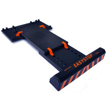 EASYSTOP n. 1 Adjustable Wheel Stopper, ODORLESS, Does Not Fix, Quick Assembly Without Tools, in Shockproof Plastic. Safe and precise parking with low