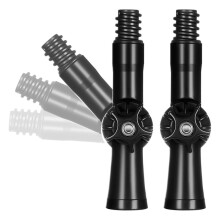 2st Vridbar Vinkeladapter Förlängningsstolpefästen för Gängad Förlängningsstolpe Paint Pole Adapter Fäst på Dammduken