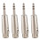 4X Adaptador de Cable Patch Minifono XLR A Hembra 6.3mm 1