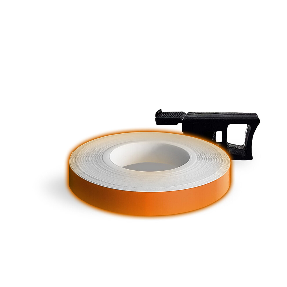Refractive Wheel Stripes With Applicator Tool, 7 Mm X 6 Mt, Orange 5051226097911