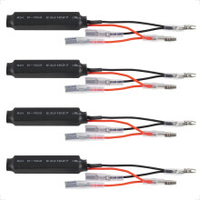 evermotor Resistors 4Pcs 12V 10W Motorcycle LED Flasher Turn Signal Indicator Adaptor Flash for Motorcycle Moped Scooter