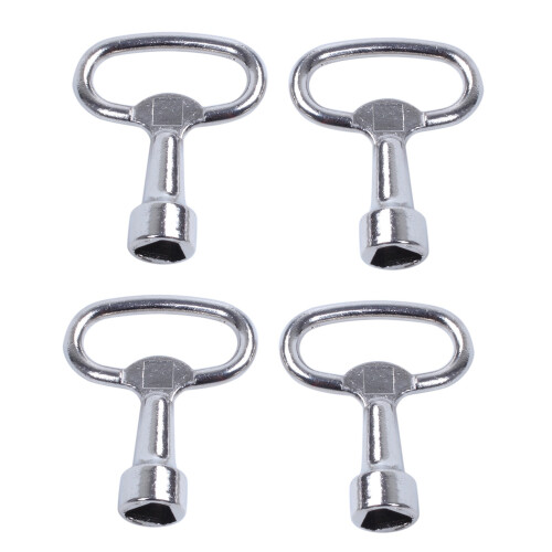 Key Slot for Bolt Triple-Cornered Triangular Metal Panel 8 mm x 4
