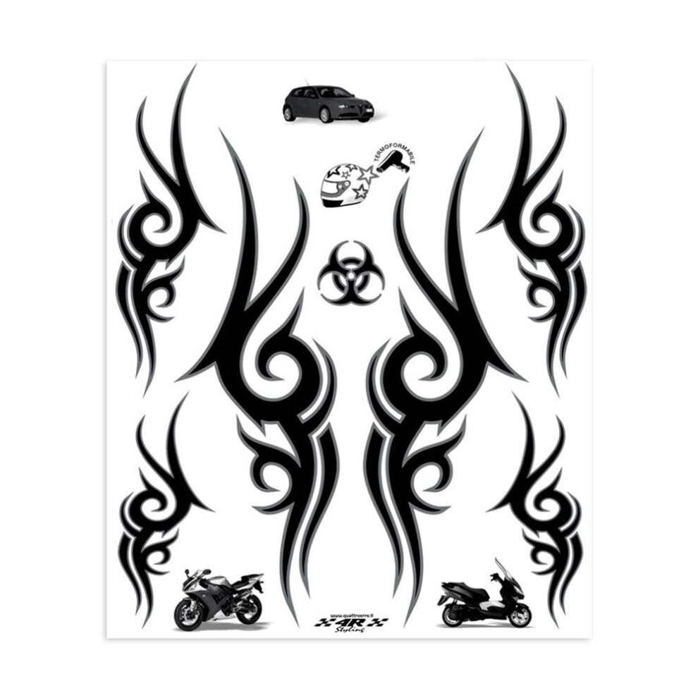 4R Quattroerre.it 32115 Stickers Tribal, 20 X 24 Cm 5051226097942