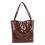 braune PU-Leder-Schultertasche, große Kapazität 2